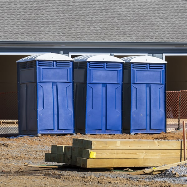 do you offer hand sanitizer dispensers inside the porta potties in Kinbrae